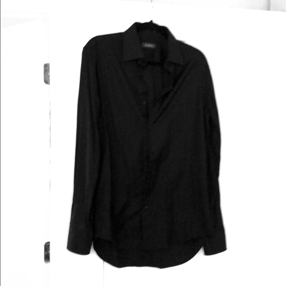 Saks Fifth Avenue - Posh Black Dress Shirt